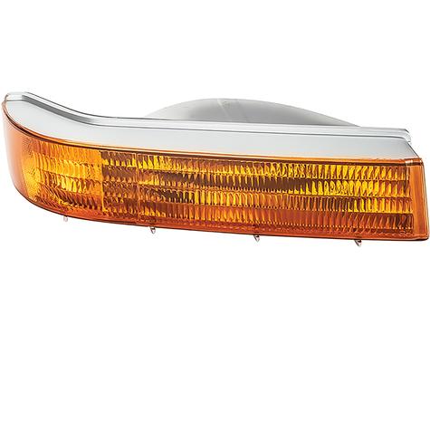 1992-97 Ford F-100, F-250, F-350, Bronco; Park Lamp Assembly; Amber; Black Triim; RIght Side