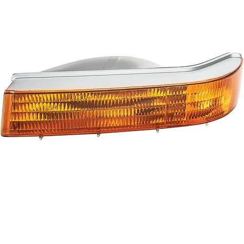 1992-97 Ford F-100, F-250, F-350, Bronco; Park Lamp Assembly; Amber; Black Triim; Left Side