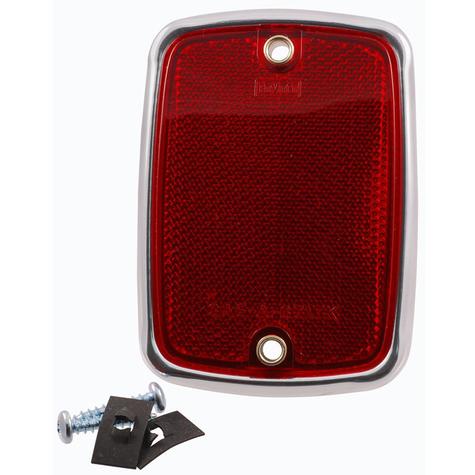 1973-75 Ford F-Series Truck/1967 Bronco; Rear Bedside Reflector; Type 4; Red