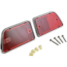 1968-69 Ford F-Series Styleside Truck, 1970-77 Ford Bronco; Rear Reflector; Type 7; Driver & Passenger Side; Pair; Red