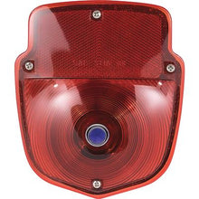 1948-66 Ford F-Series Pickup Truck; Shield-Style Tail Lamp Assembly; Black; Blue Dot Lens; RH Passenger Side