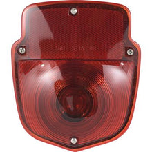 1948-66 Ford F-Series Truck; Shield-Style Tail Lamp Assembly; Black; F1 / F-100; RH