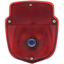 1948-66 Ford F-Series Truck; Shield-Style Tail Lamp Assembly; Stainless; Blue Dot Lens; F-100; LH