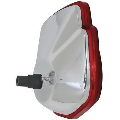 1948-66 Ford F-Series Truck; Shield-Style Tail Lamp Assembly; Chrome; Plain Lens; F1 / F-100; RH, passenger Side
