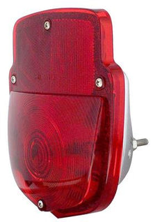 1948-66 Ford F-Series Truck; Shield-Style Tail Lamp Assembly; Chrome; Plain Lens; F1 / F-100; LH