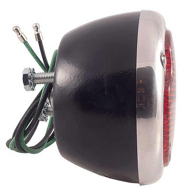 1933-52 Ford Car, Truck; Tail Lamp Assembly; Duolamp Style 12 volt; Black; RH Passenger Side