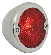 1933-52 Ford Car, Truck; Tail Lamp Assembly; Duolamp Style; 6 Volt; Stainless; RH Passenger Side