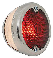 1933-52 Ford Car, Truck; Tail Lamp Assembly; Duolamp Style 6 Volt; Stainless; LH Driver Side