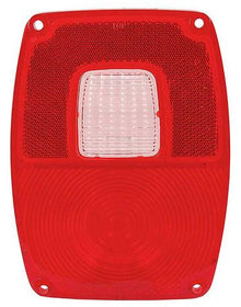 1967-76 Ford F-Series FlareSide Truck; Tail Lamp Lens; Square Type; LH Or RH