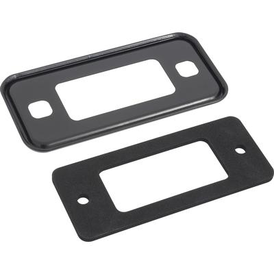 1970-77 Ford Bronco/1970-72 Econoline; Side Marker Lamp Bezel & Pad; Black