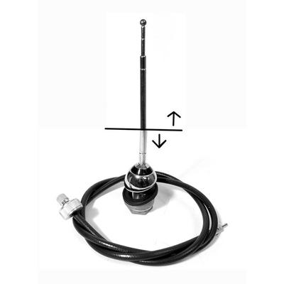 1948-52 Ford F-Series Truck, 1946-48 Deluxe, Super Deluxe; Radio Antenna Assembly; Telescoping Mast; Round Base