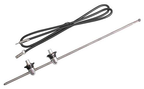 1948-72 F-Series Truck; Universal Stainless Steel Side Mount Antenna; 2-Post