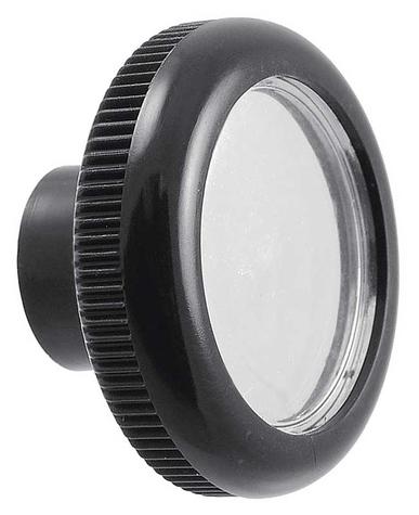 1968-72 Ford F-Series Truck/1968-77 Bronco; Split Shaft Radio Knob; Black With Silver Center