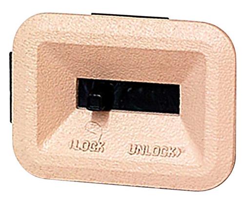 1980-81 F-Series Truck / Bronco Door Lock Remote Control Assembly - LH/Fawn - F-100 / F-150 / F-250