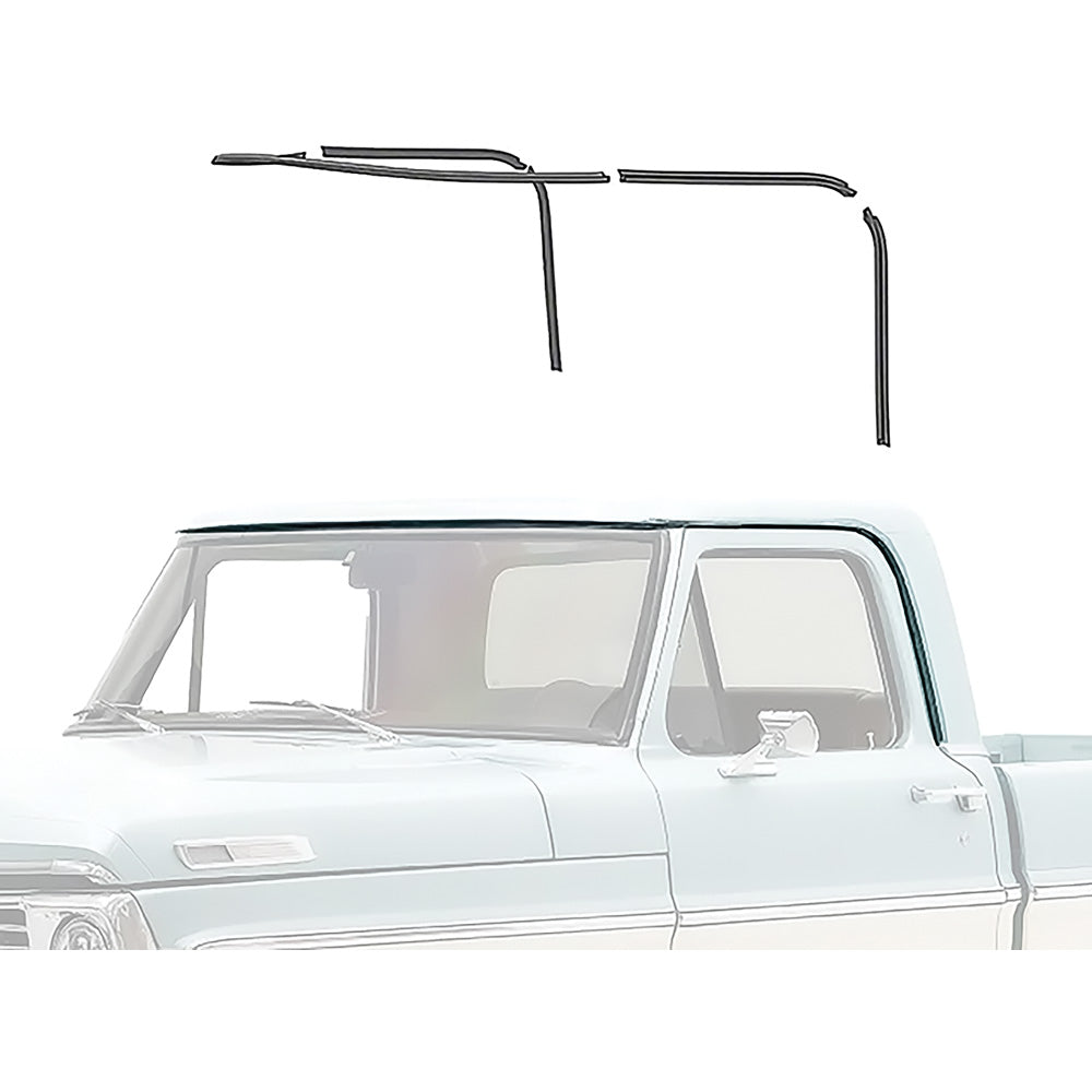 TR51700E - 1967-72 Ford F100, F250, F350 Pickup Truck; Drip Rail Repair Set; 5-Pieces