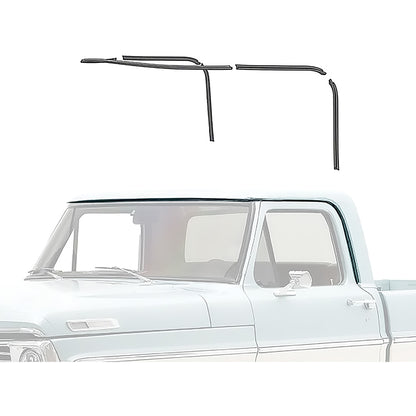TR51700E - 1967-72 Ford F100, F250, F350 Pickup Truck; Drip Rail Repair Set; 5-Pieces