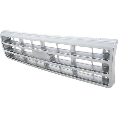 TR8200S1 - 1987-88 Ford F-150, F-250, F-350, Bronco; Grill Assembly; Without Emblem; Chrome