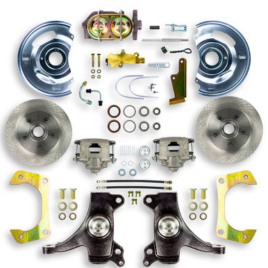 The Right Stuff 60-62 GM Truck &amp; Suburban, 2" Drop, Manual Front Disc Brake Conversion Kit - (TSD6015D)
