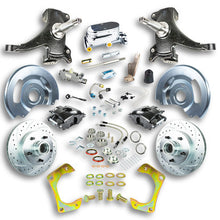 The Right Stuff 60-62 GM Truck &amp; Suburban, 2" Drop Std Front Disc Kit Blk Calipers, Chrome Upper - (TSD6015DBX)