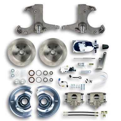 The Right Stuff 60-62 Chevrolet/GMC Truck &amp; Suburban, Manual Front Disc Brake Kit Chrome Upper - (TSD6015X)