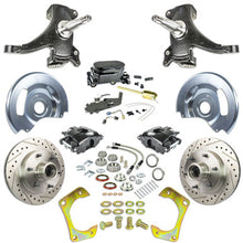 The Right Stuff 60-62 GM Truck &amp; Sub, 2" Drop, Manual Front Disc Brakes Blk Calipers, Blk Upper - (TSD6016DBY)