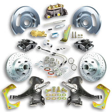 The Right Stuff 63-70 GM Truck/Sub 2" Drop, Std Front Disc Brake Kit, Blk calipers, Chrome Upper - (TSD6315DB)