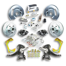 The Right Stuff 63-70 GM Truck/Sub 2" Drop, Std Front Disc Brake Kit, Blk calipers, Chrome Upper - (TSD6315DBX)