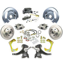 The Right Stuff 63-70 GM Truck &amp; Suburban, 2" Drop, Manual Front Disc Brake Kit, Black Upper - (TSD6315DY)