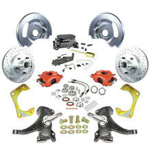 The Right Stuff 63-70 GM Truck &amp; Sub, 2" Drop Std Front Disc Brake Kit, Blk Calipers Blk Upper - (TSD6315DZY)