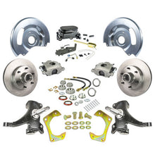 The Right Stuff 63-70 GM Truck &amp; Suburban, 2" Drop, Manual Front Disc Brake Kit, Black Upper - (TSD6316DY)