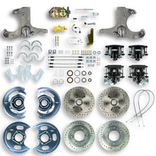 The Right Stuff 63-70 Chevrolet/GMC Truck &amp; Suburban, Manual 4-Wheel Disc Brake Kit Blk Calipers - (TSD6346B)