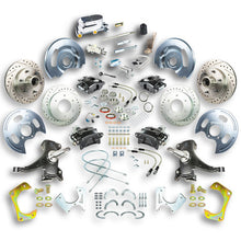 The Right Stuff 63-70 GM Truck/Suburban, 2" Drop, Std 4-Wheel Disc Kit Blk Calipers Chrome Upper - (TSD6346DBX)