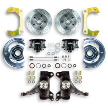 The Right Stuff 1960-62 GM Truck/Suburban 2WD 2" Drop, At The Wheel Disc Brake Kit, Blk Calipers - (TWK6015DB)