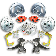 The Right Stuff 60-62 GM Truck/Suburban 2WD 2" Drop, At The Wheel Disc Brake Kit, Red Calipers - (TWK6015DZ)