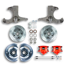 The Right Stuff 60-62 GM Truck/Suburban, 2WD, "At The Wheel" Disc Conversion Kit, Red Calipers - (TWK6015Z)
