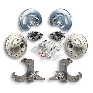 The Right Stuff 60-62 GM Truck/Sub, 2WD, "At The Wheel" Disc Brake Blk Calipers 6x5.5 - (TWK6016B)