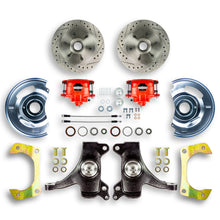 The Right Stuff 60-62 GM Truck/Sub, 2WD, 2" Drop At The Wheel Disc Brake Red Calipers 6x5.5 - (TWK6016DZ)