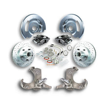 The Right Stuff 1963-1970 GM Truck/Suburban, 2WD, 2" At The Wheel Disc Brake kit Blk Calipers - (TWK6315B)
