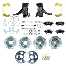 The Right Stuff 73-87 GM Truck/Sub 2" Drop 4-Wheel At The Wheel Disc Kit Black Wilwood Calipers - (TWK7355DBP)