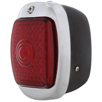 1937-38 Chevrolet Passenger Car; LED Sequential Tail Light Assembly; Black Housing; Fits Right Hand, Passenger Side