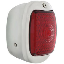 1937-38 Chevrolet Passenger Car; LED Tail Light Assembly; Polished Stainless Steel Housing; Red Lens; Fits Right Hand, P