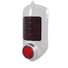 1951-52 Chevrolet Passenger Car; Chrome Bezel w/ Glass Tail Light Lenses & Reflector Lens; Red; Each
