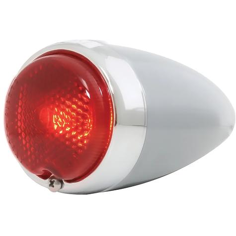 1939 Chevrolet Passenger Car; Tail Light Assembly; Red Glass Lens; 12V; Gray Housing; Fits LH & RH
