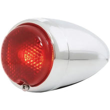 1939 Chevrolet Passenger Car; Tail Light Assembly; Red Glass Lens; 12V; Chrome Housing; Fits LH & RH