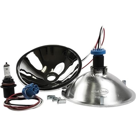 1935-36 Ford Car, 1935-39 Pickup Truck; Headlight Reflector Upgarde Conversion Kit; 12-Volt