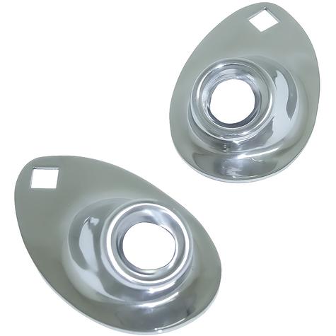 1933-34 Ford Car, 1935-37 Pickup Truck; Headlight Stands; Polished Stainless Steel