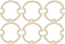 1962 Impala / Full Size; Tail Lamp Lens Gasket Set; 6 Piece Set