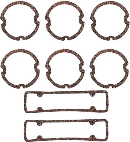 1961 Impala Tail Lamp Lens Gasket Set - Cork -  8 Piece Set