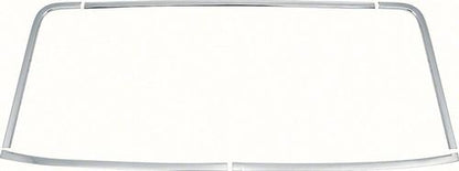 WM183 - 1967-69 Camaro, Firebird; Rear Window Molding Set; Coupe; Polished Stainless; 5 Piece Set