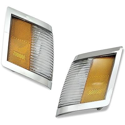 1984-87 Regal, Grand National; Front Side Marker Lamp Set; With Chrome Bezel; LH & RH Sides; Pair